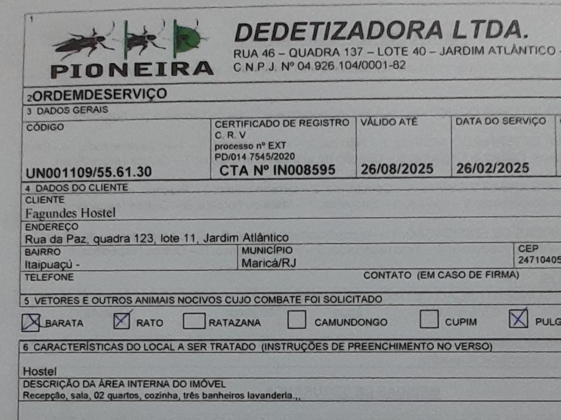 Hostel Em Itaipuacu Proximo A Praia E Terminal Da Rua 01 Maricá Eksteriør bilde